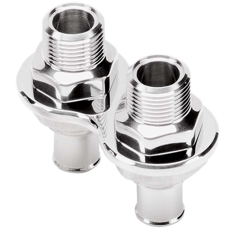 Billet Specialties 66825 Heater Bulkhead Push-On 2 Port Billet Specialties 66825