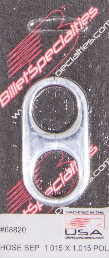 Billet Specialties 68820 Hose Separator 1.015x 1.015-Polished Billet Specialties 68820