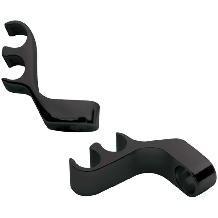 Billet Specialties 69782 2 Wire Separator Valve Cover Mount Black Pair Billet Specialties 69782