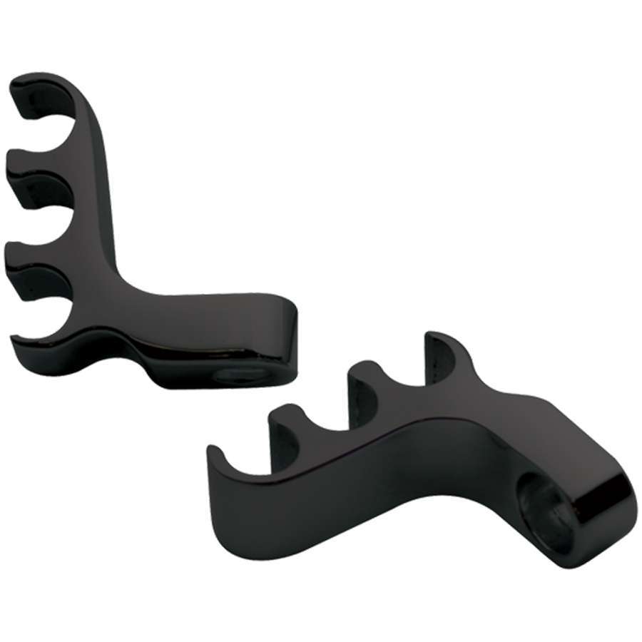 Billet Specialties 69783 3 Wire Separator Valve Cover Mount Black Pair Billet Specialties 69783