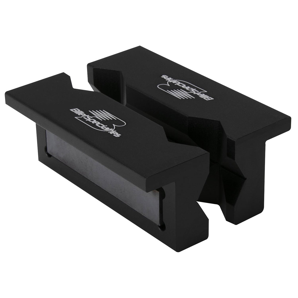 Billet Specialties 77906 Vise Jaw Inserts Billet Aluminum Black Billet Specialties 77906