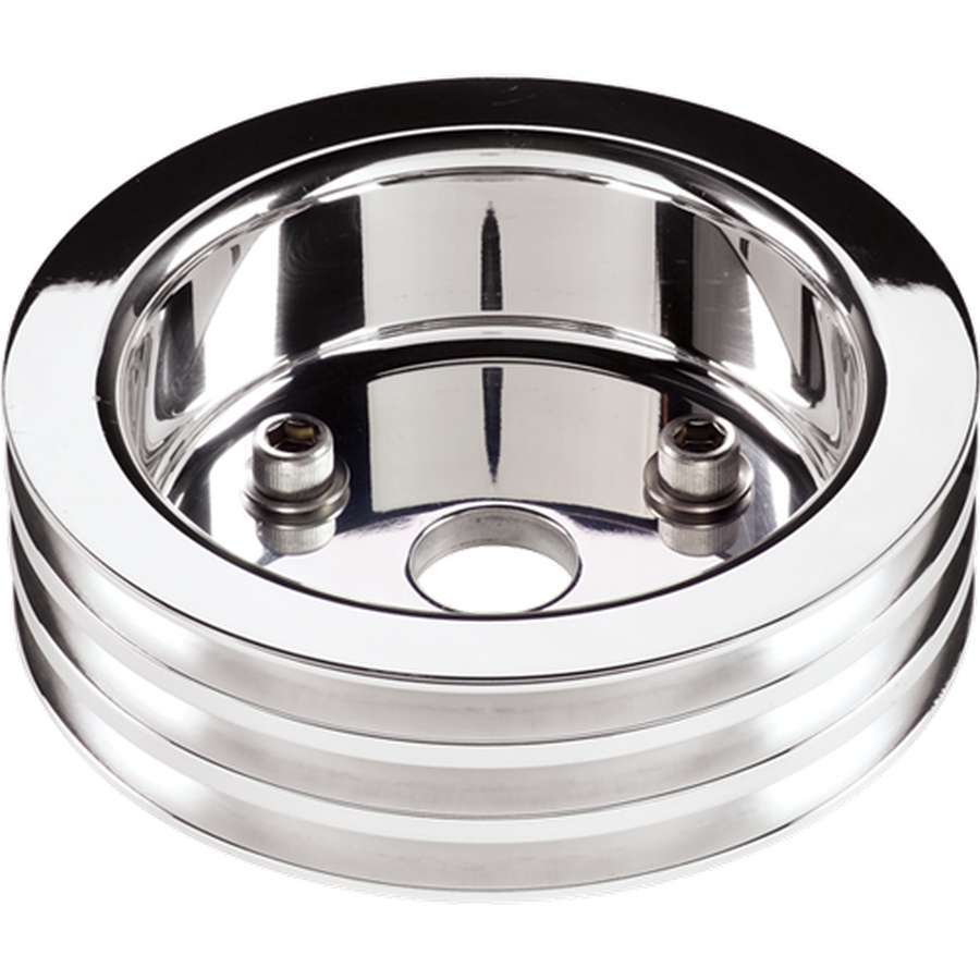 Billet Specialties 81320 Polished SBC 3 Groove Lower Pulley Billet Specialties 81320