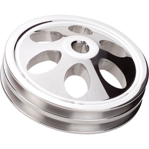 Billet Specialties 86220 Power Steering Pulley 2 Groove Keyway 66-76 GM Billet Specialties 86220