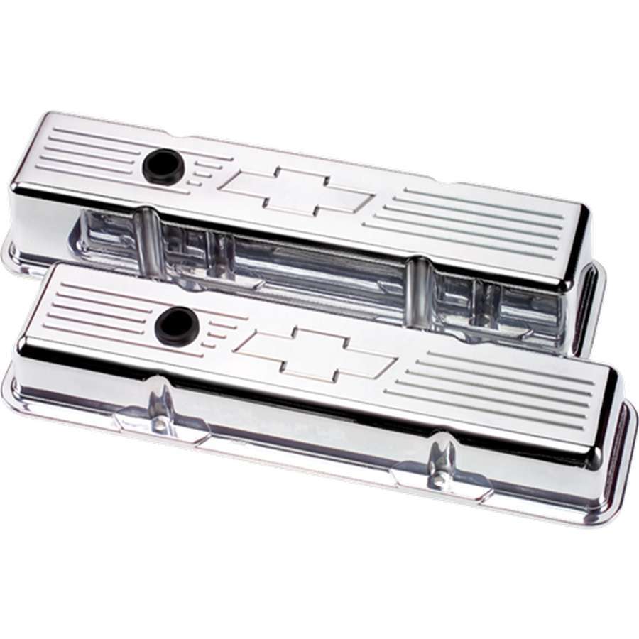 Billet Specialties 95221 SBC Bowtie Tall Valve Covers Billet Specialties 95221