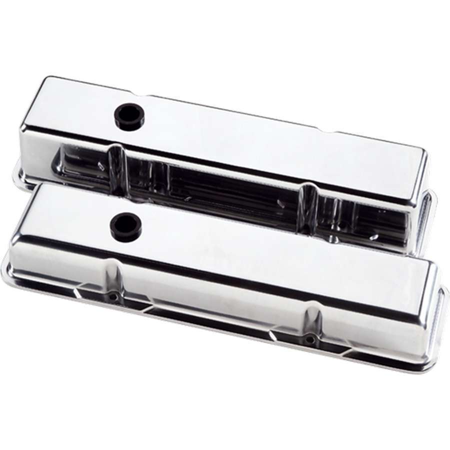 Billet Specialties 95229 Valve Covers SBC Plain Polished Tall Billet Specialties 95229