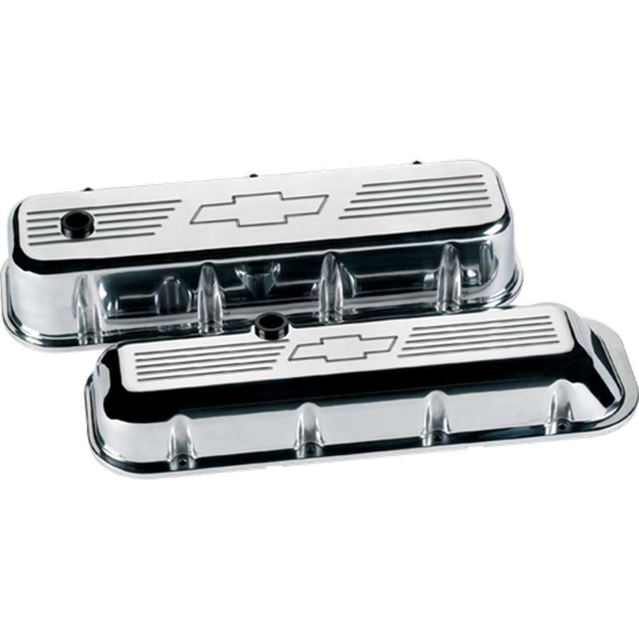 Billet Specialties 96121 BBC Valve Covers Bowtie Logo Tall Billet Specialties 96121