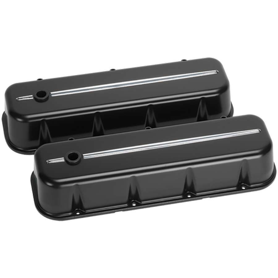 Billet Specialties 96124 BBC Tall Valve Covers Black Billet Specialties 96124
