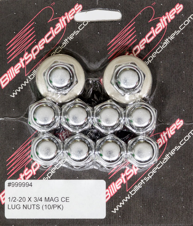 Billet Specialties 999994 1/2-20 X 3/4 Mag Lug Nuts (10/PK) Billet Specialties 999994