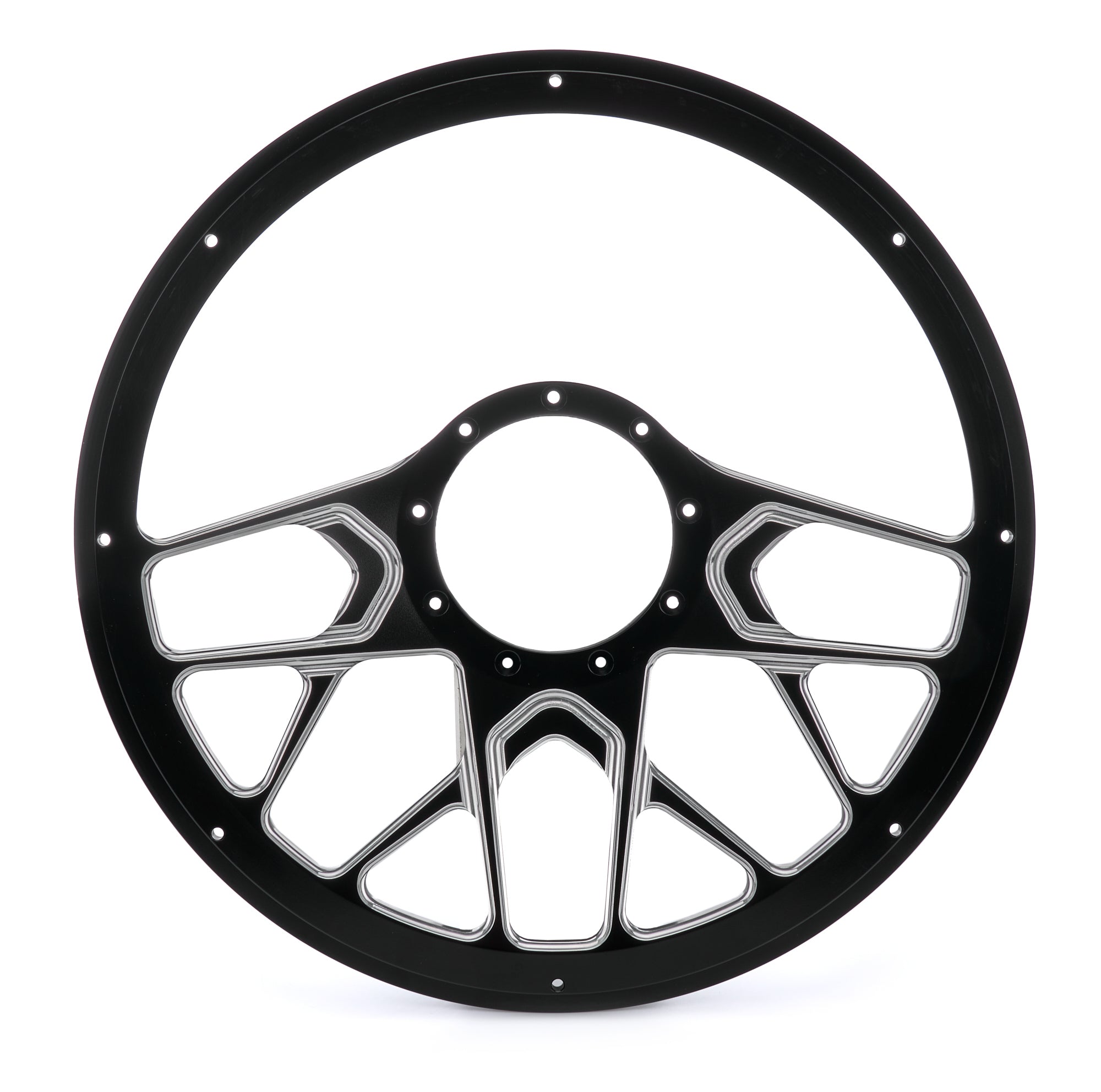 Billet Specialties BC30107 Steering Wheel 1/2 Wrap 14in Redline Black Billet Specialties BC30107