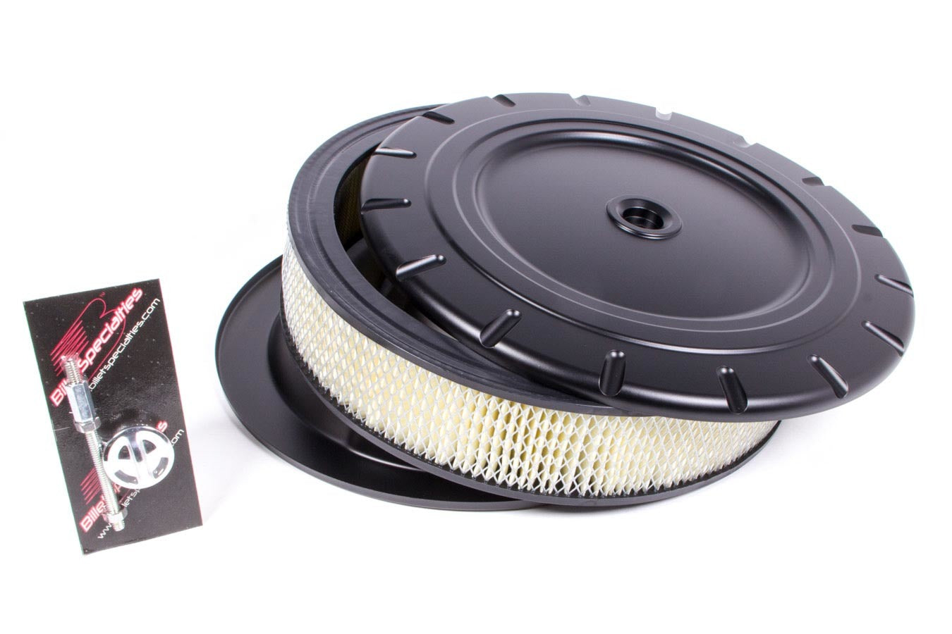 Billet Specialties BLK15830 14 in Air Cleaner Vintage Black Billet Specialties BLK15830