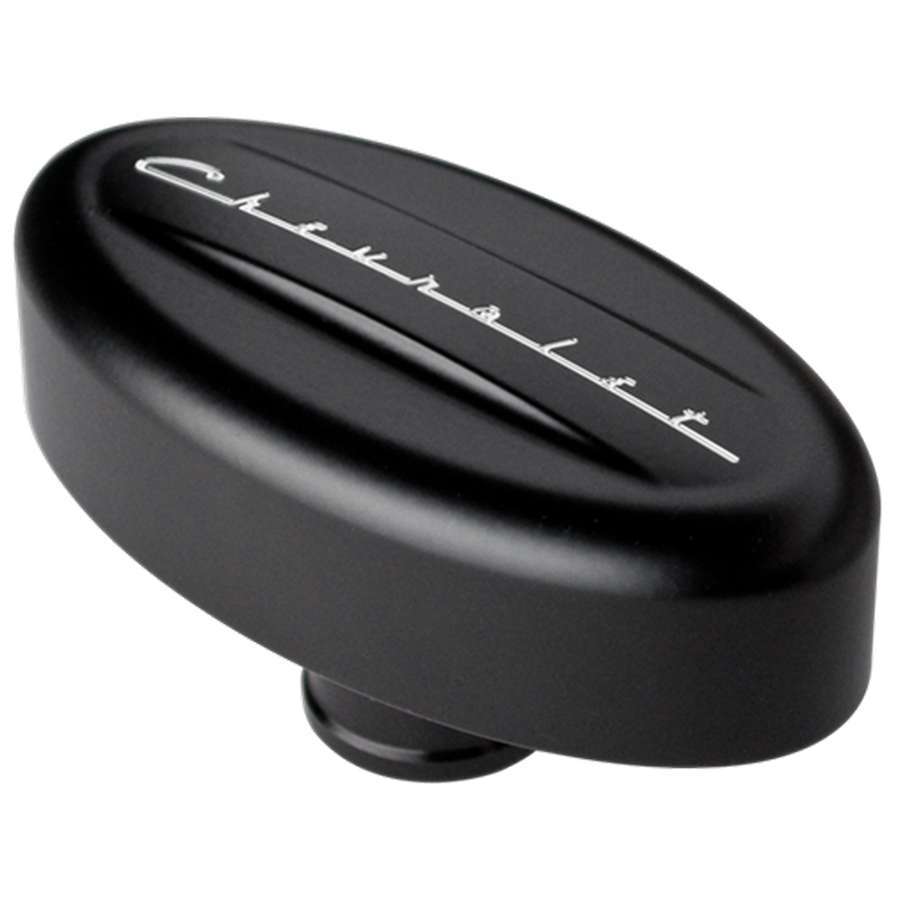 Billet Specialties BLK20923 Breather Valve Cover Retro Black Chevrolet Billet Specialties BLK20923
