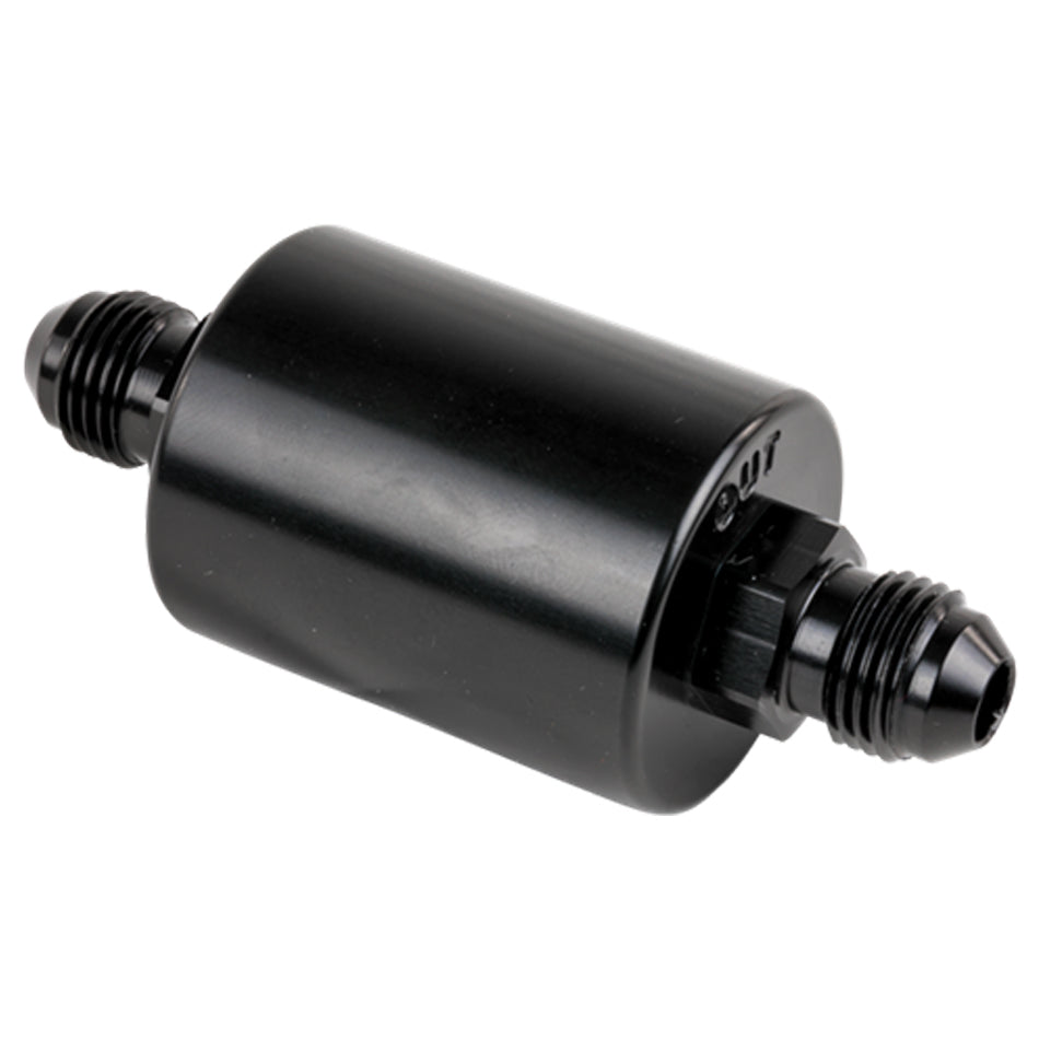 Billet Specialties BLK42230 In Line Fuel Filter -6AN Ends Black Billet Specialties BLK42230