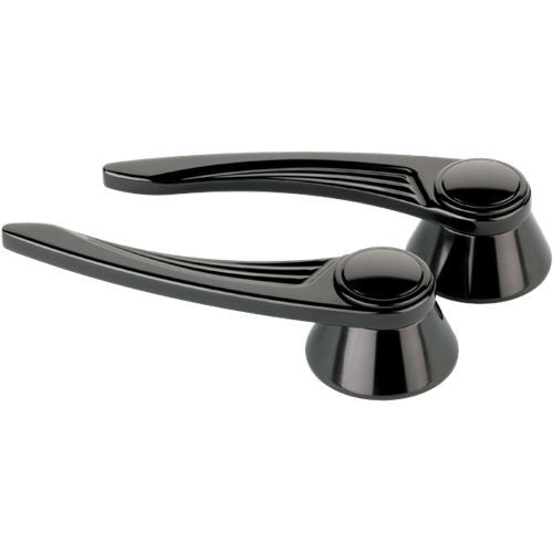 Billet Specialties BLK45525 Black Door Handles Ball Milled GM/Ford 49-Up Billet Specialties BLK45525