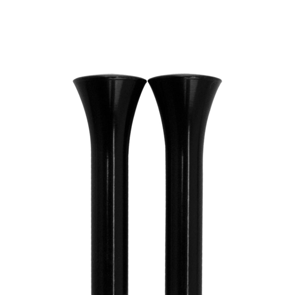 Billet Specialties BLK45930 Door Lock Knobs Tri-Five Smooth Black Pair Billet Specialties BLK45930