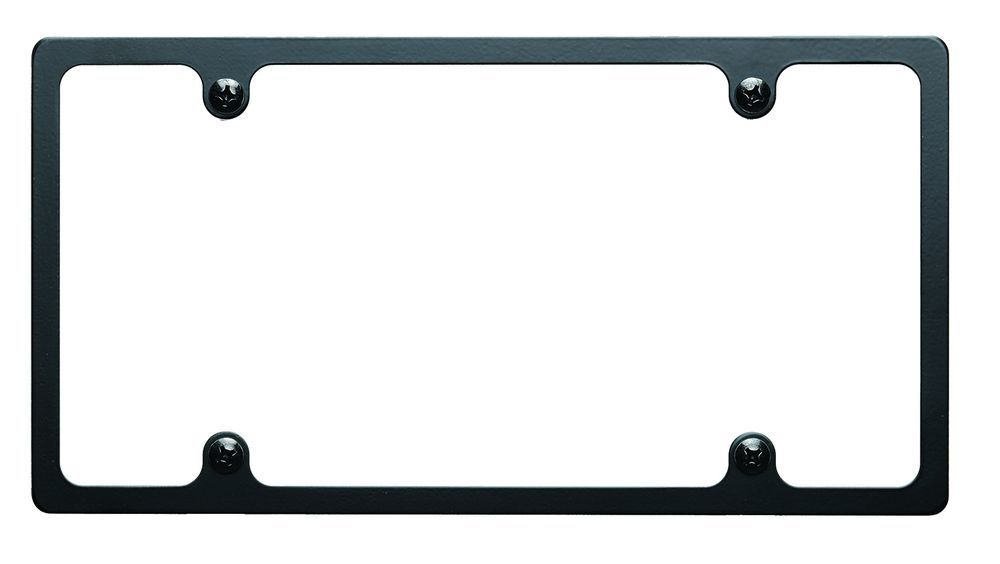 Billet Specialties BLK55020 License Plate Frame Slim Line Black Billet Specialties BLK55020
