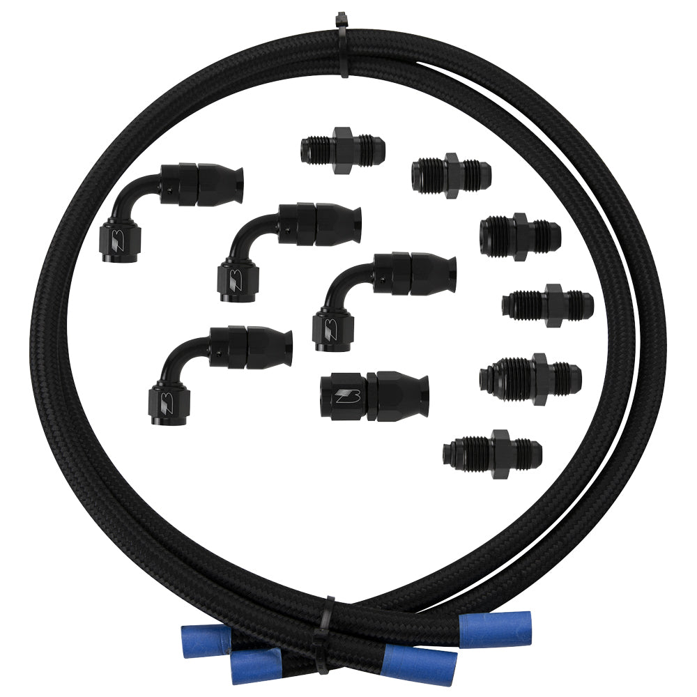 Billet Specialties BLK77905 Hose Kit Power Steering w/Pump Mount Reservoir Billet Specialties BLK77905