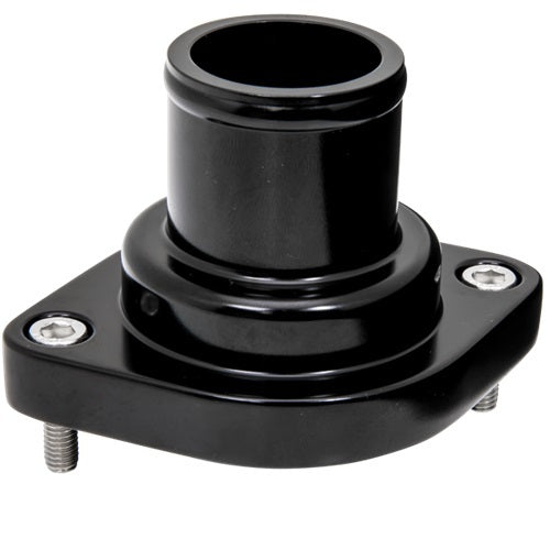 Billet Specialties BLK90134 LS Thermostat Housing Straight Black Billet Specialties BLK90134