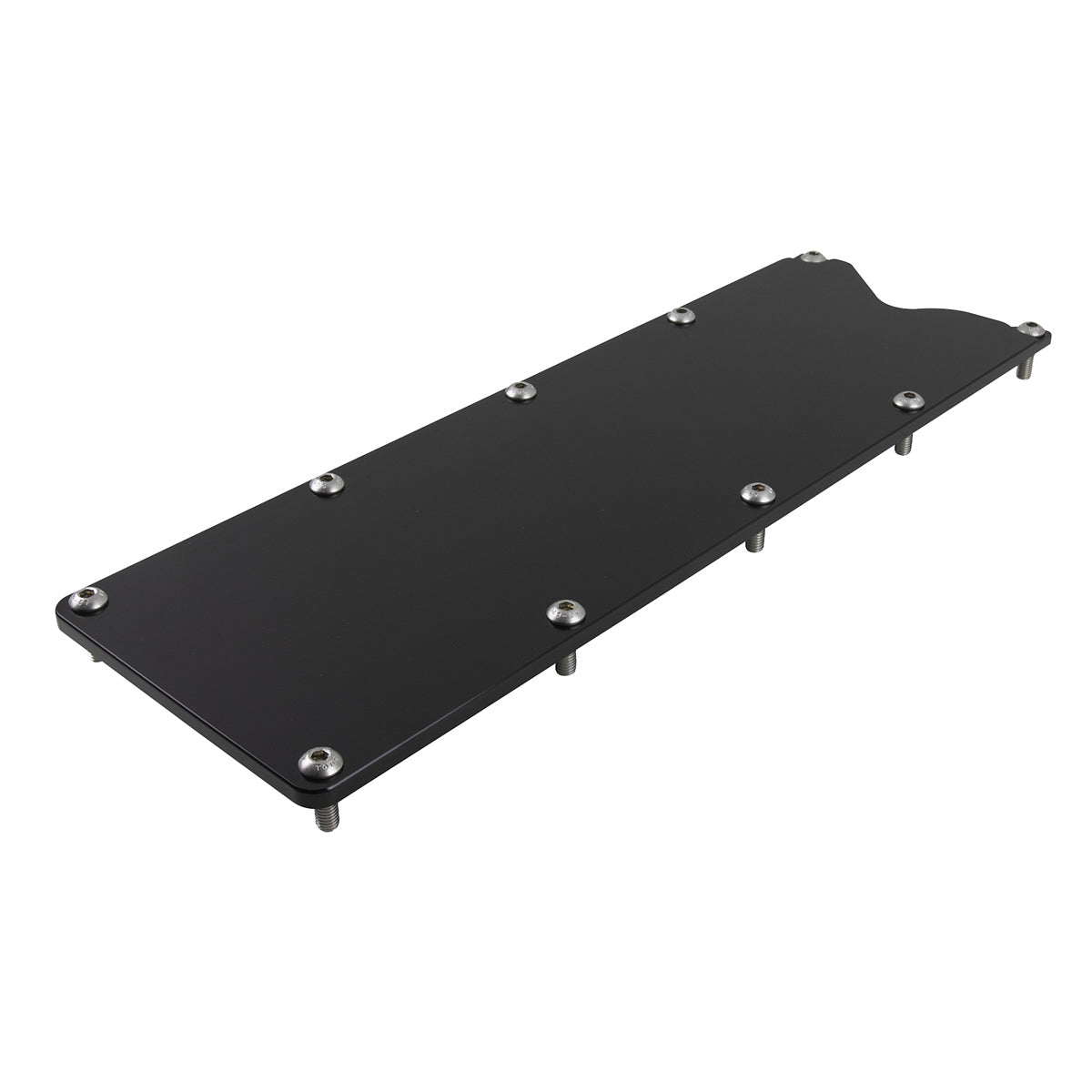 Billet Specialties BLK95053 Valley Cover Plate LS3 Plain Black Billet Specialties BLK95053