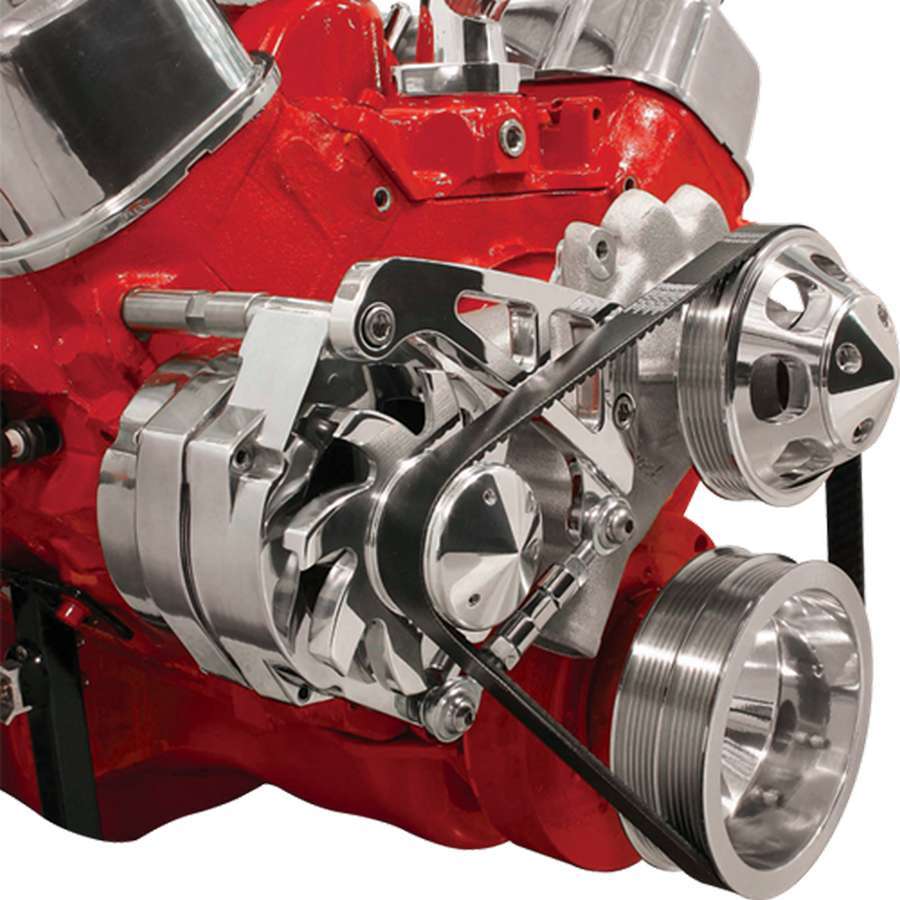 Billet Specialties FM0207PC BBC Alt Bracket LWP Mid Mount Passenger Side Billet Specialties FM0207PC
