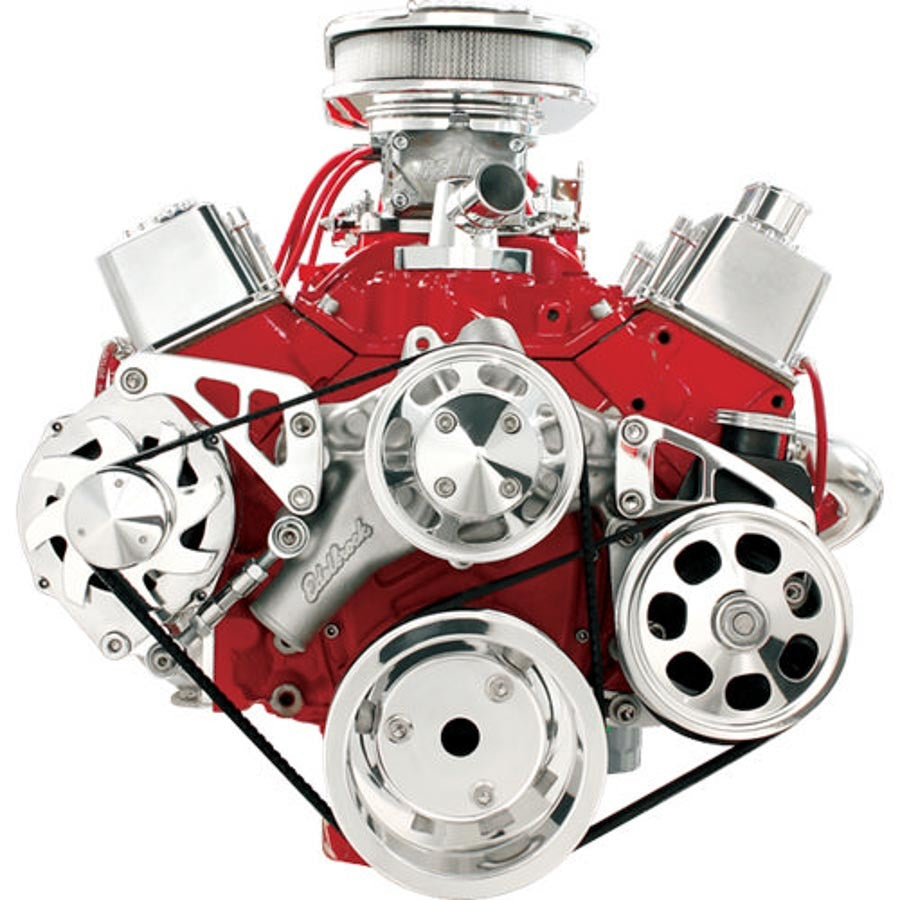 Billet Specialties FM2121PC SBC LWP Serpentine Conversion KIt Polished Billet Specialties FM2121PC