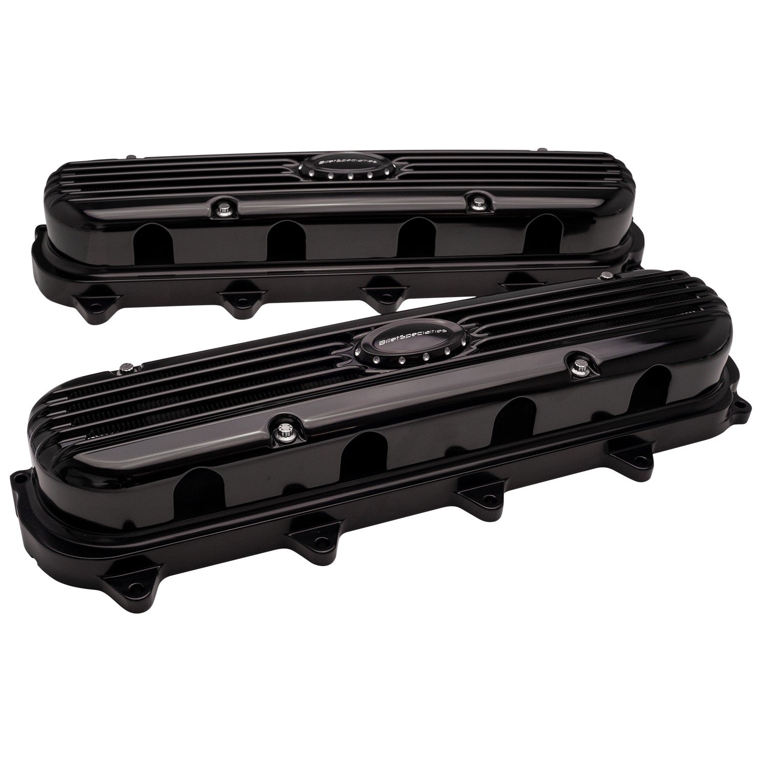 Billet Specialties P95575 Valve Covers Gen V LT Ribbed Black Billet Specialties P95575