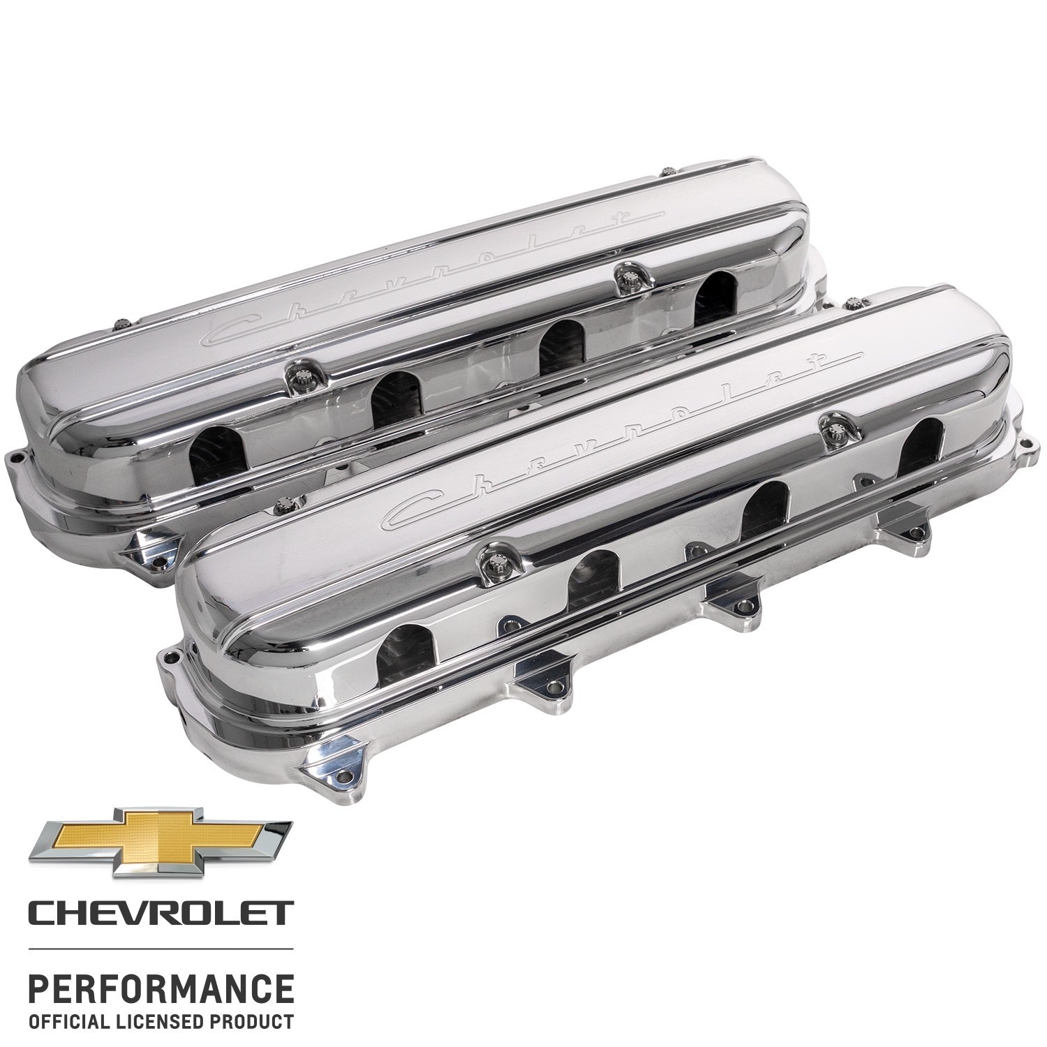 Billet Specialties P95580 Valve Covers Gen V LT Chevrolet Script Pol. Billet Specialties P95580