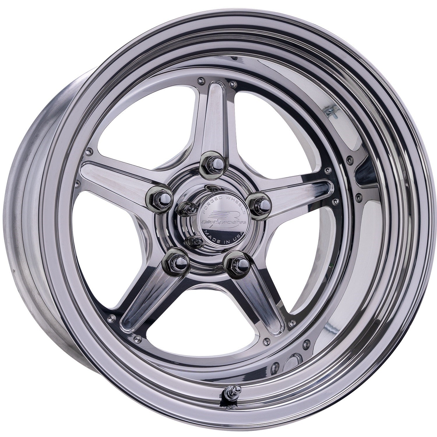 Billet Specialties RS23510L6565 Street Lite Wheel 15X10 6.5 BS 5X4.5 BC Billet Specialties RS23510L6565
