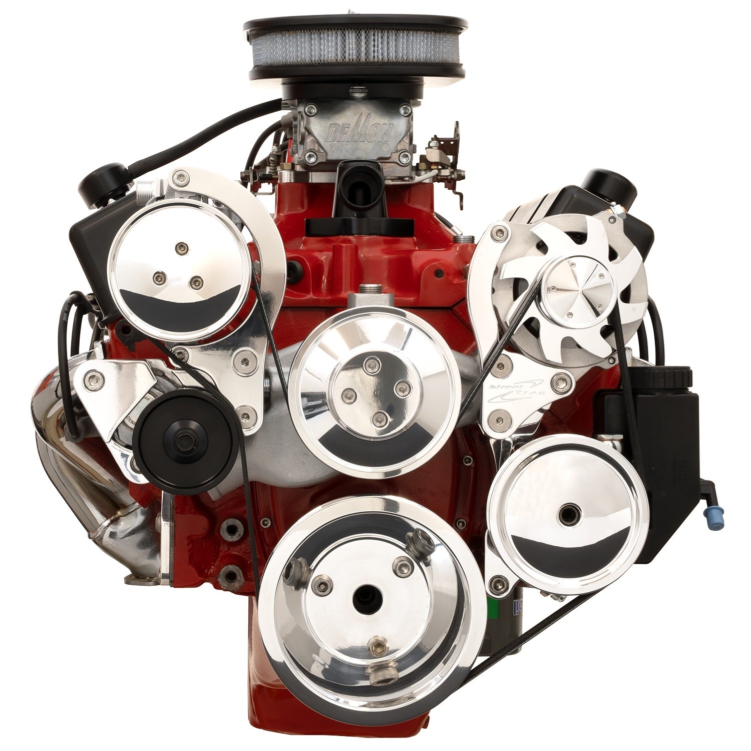 Billet Specialties ST1320 Street Trac SBC Smooth Style Polished Billet Specialties ST1320