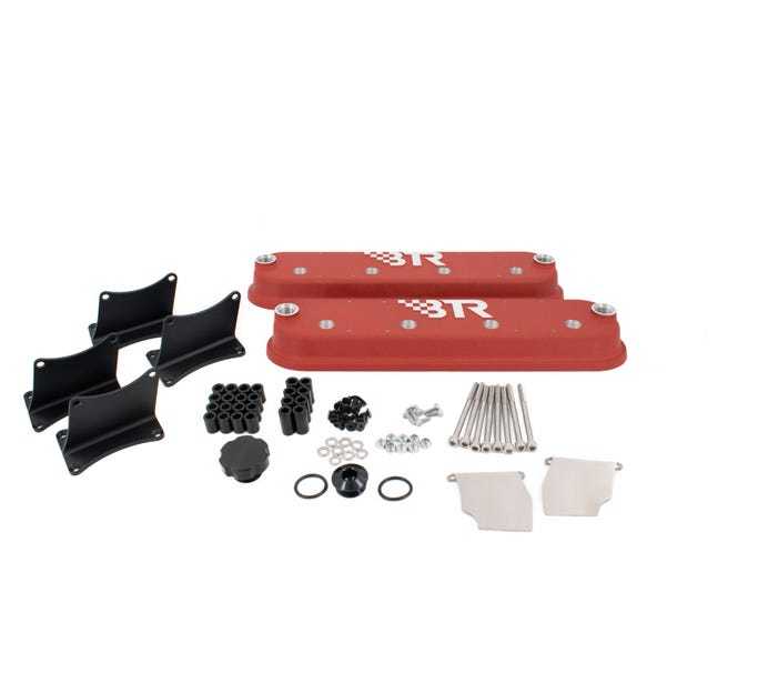 Brian Tooley Racing VCA-02-RED-CM Valve Covers w/Coil Mounts - Red Brian Tooley Racing VCA-02-RED-CM