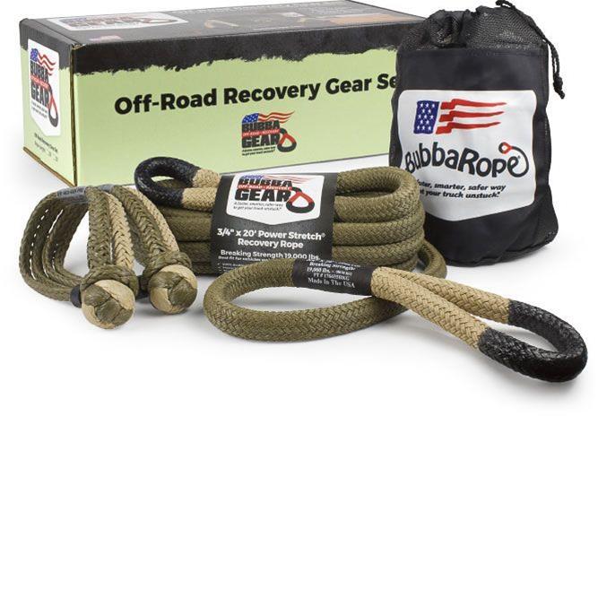 Bubba Rope 176855BKG Jeep Recovery Gear Set 3/4in x 20ft Desert Tan Bubba Rope 176855BKG