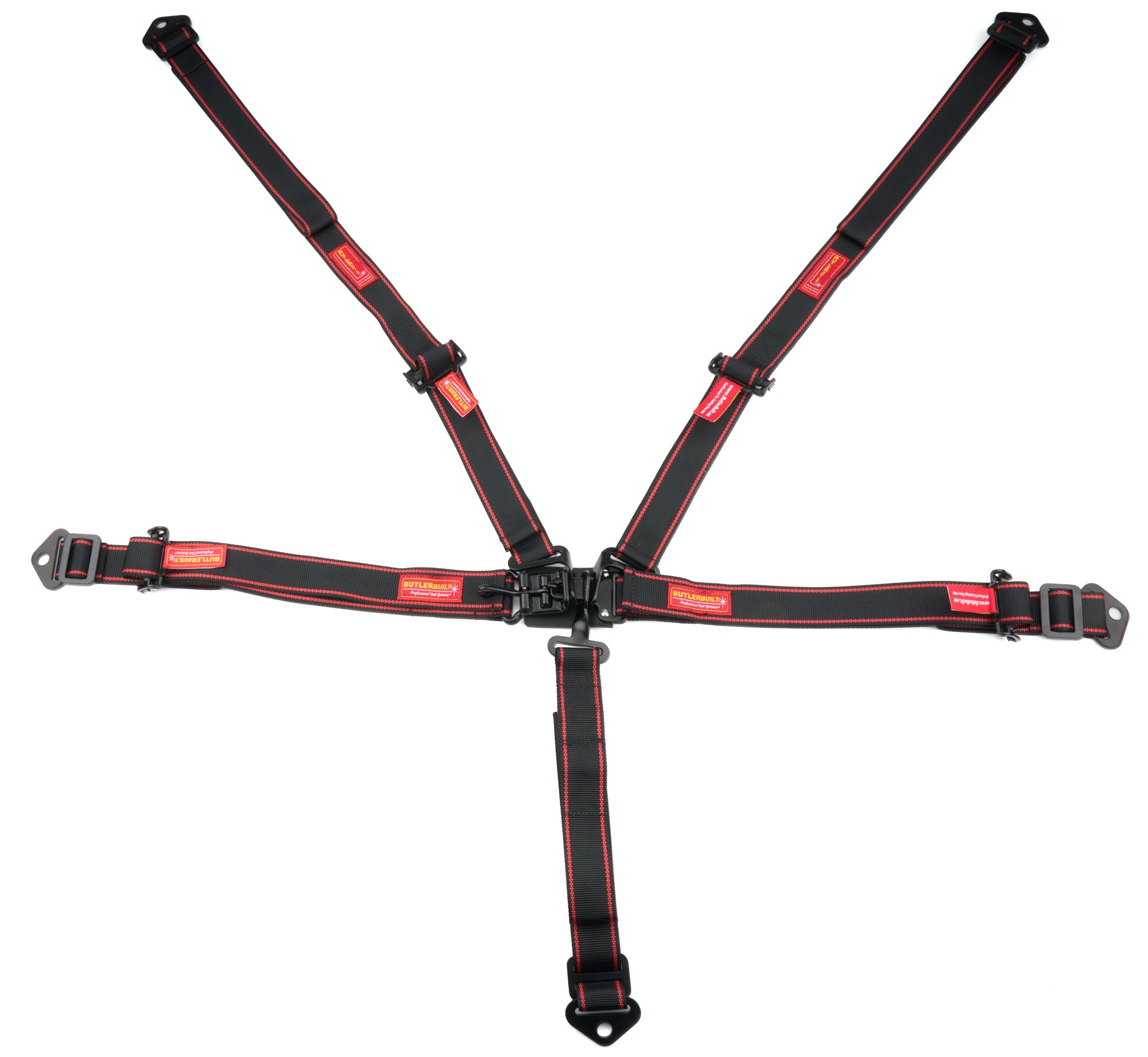 Butler Built BBUTBB1005601MS Harness 5pt L&L P/U 2in Black Butler Built BBUTBB1005601MS