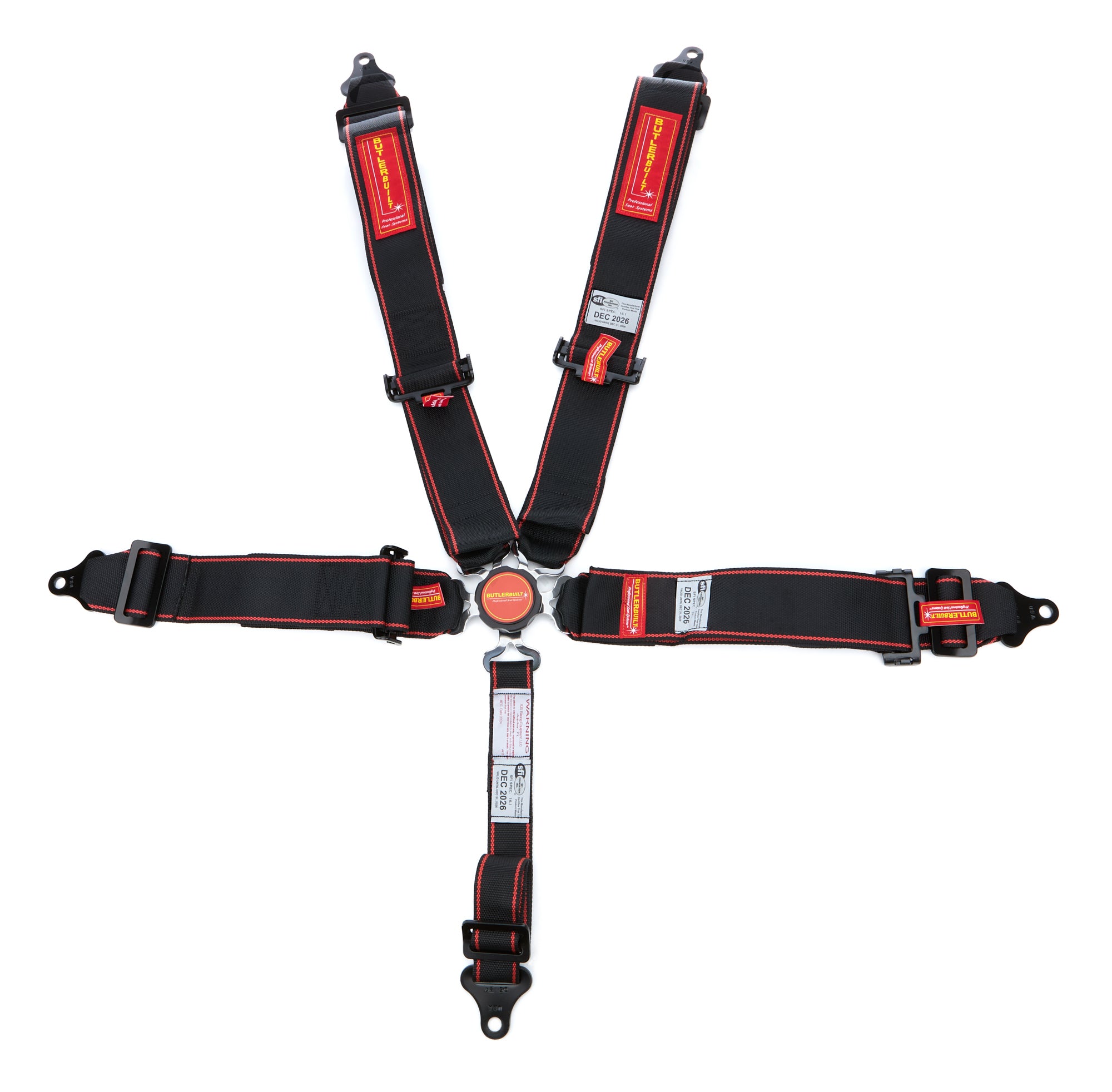 Butler Built BB1154401 Harness 5pt Camlock P/U 3in Black Butler Built BB1154401