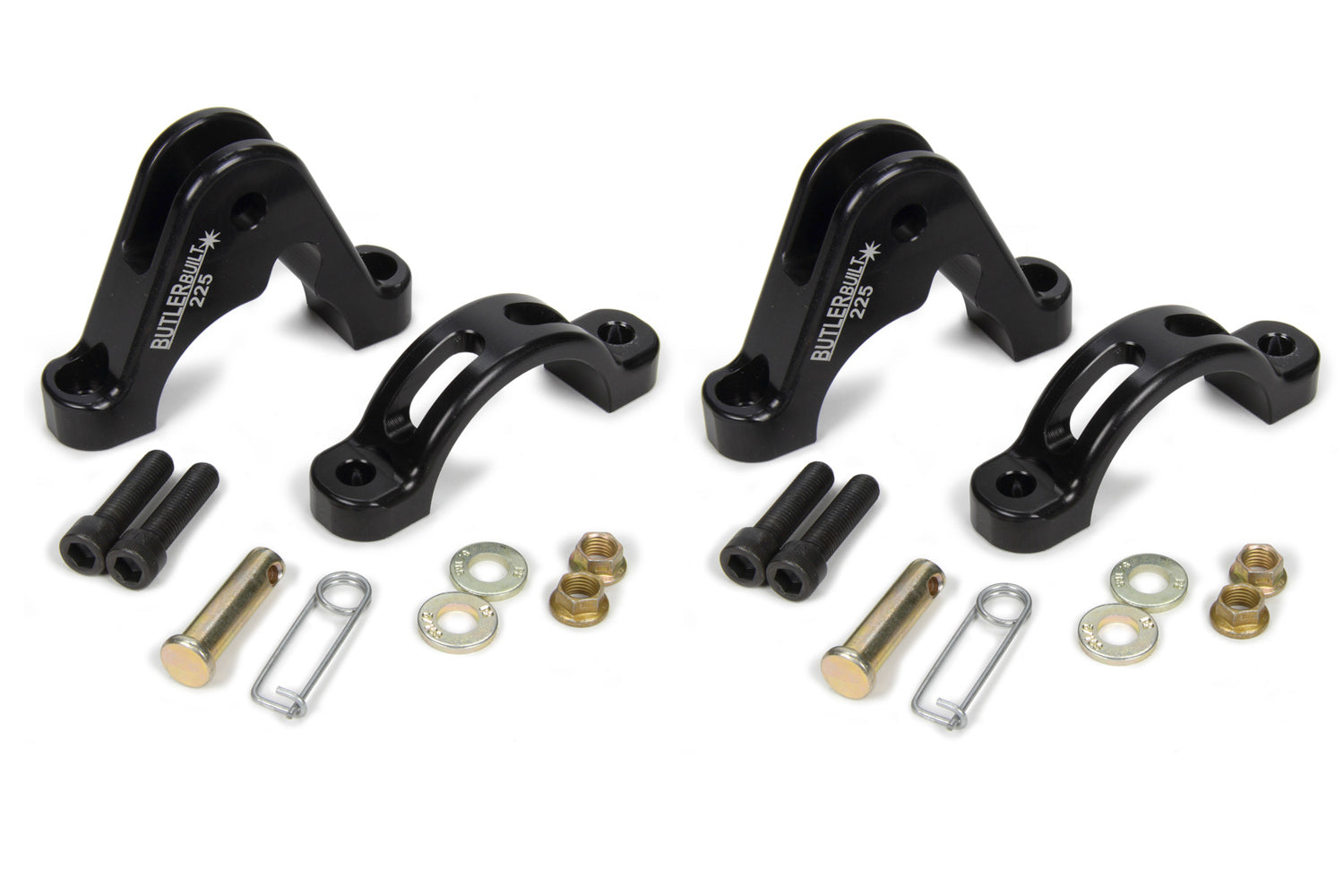 Butler Built BBP-4921-1-CA-225-2 2-1/4 Axle Tether Clamps Only Pair Butler Built BBP-4921-1-CA-225-2