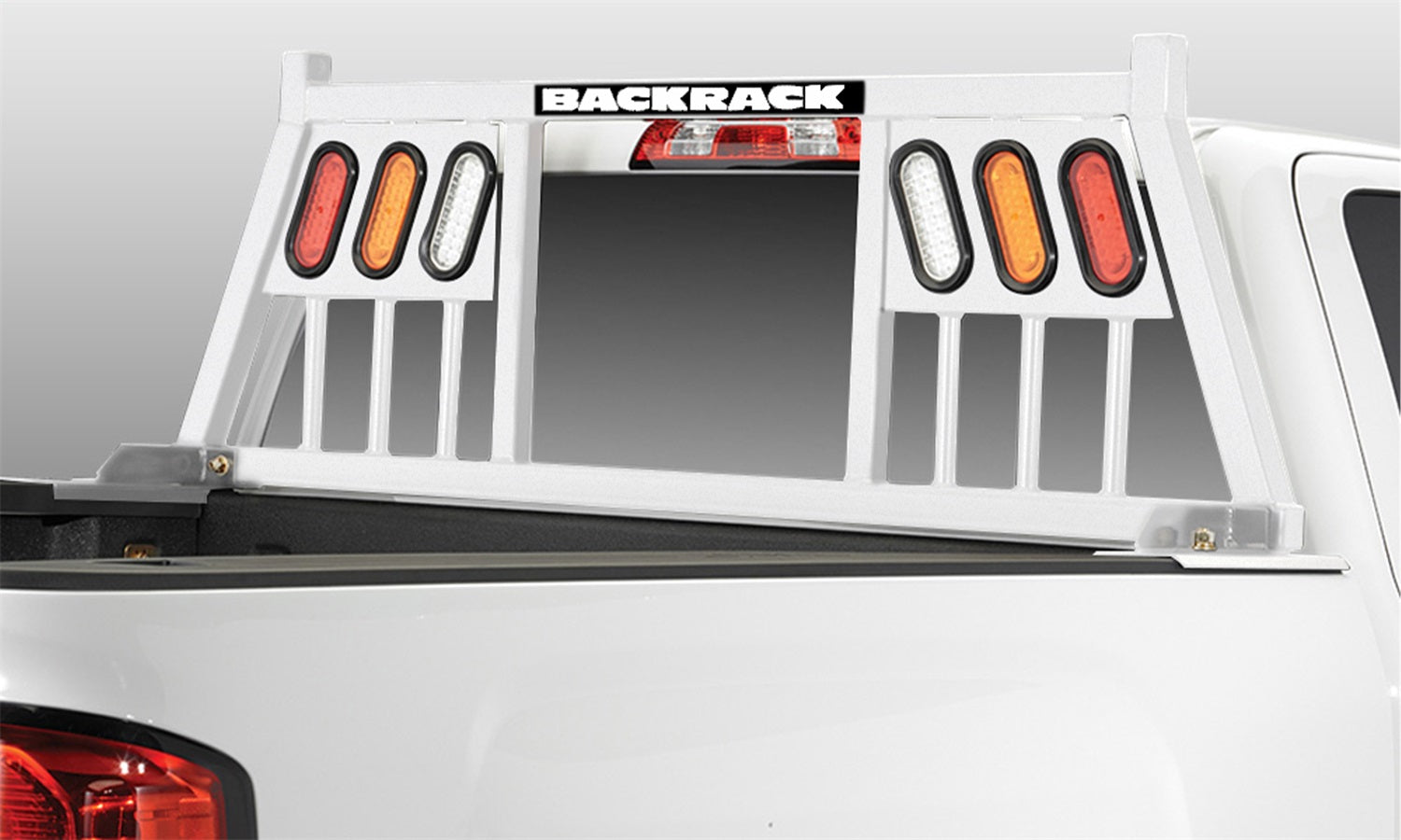 RealTruck Backrack 147TLW Three Light Headache Rack Frame RealTruck Backrack 147TLW