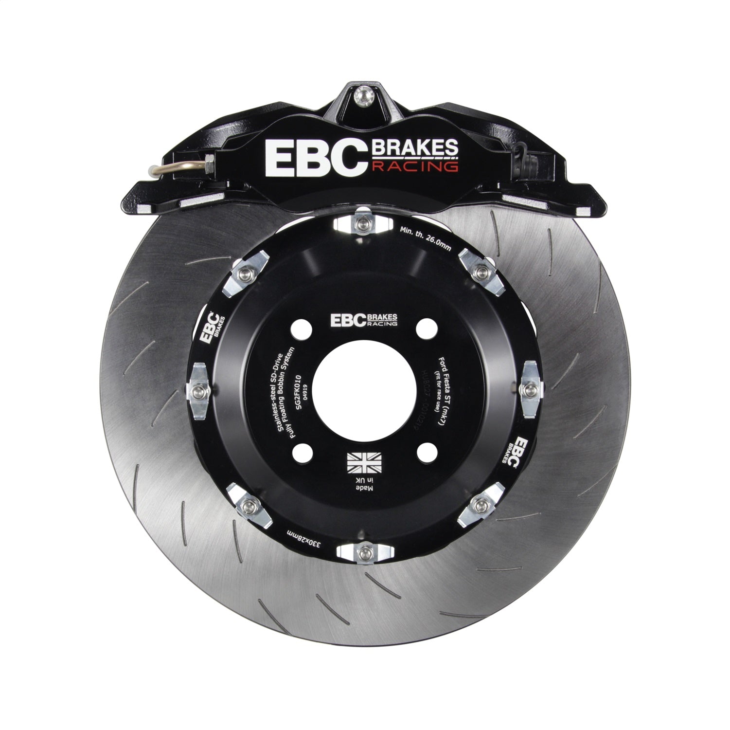 EBC Brakes Racing BC6104BLK-L Apollo-6 Brake Caliper EBC Brakes Racing BC6104BLK-L
