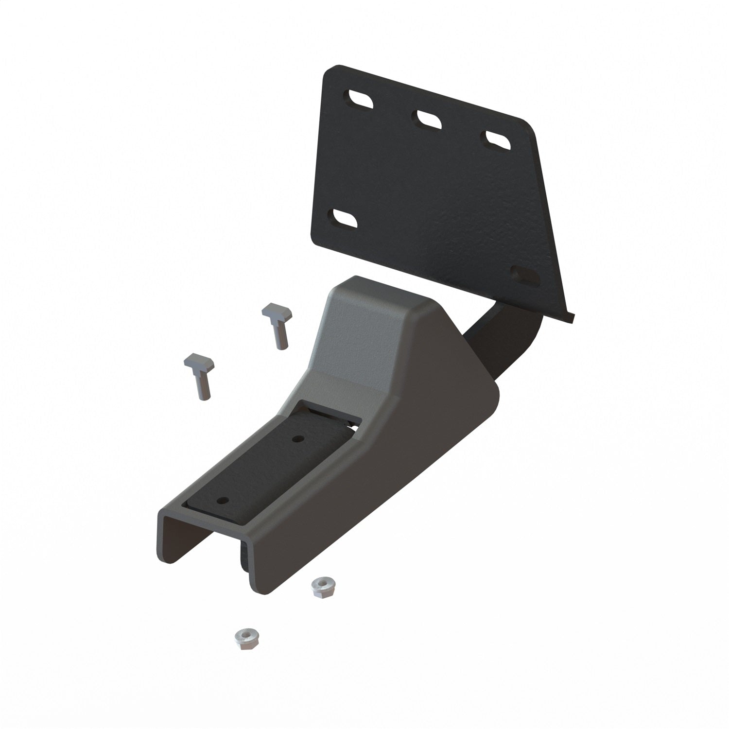 GEM TUBES 400022 T3 Running Board Mounting Bracket; Steel; Black Powder Coat Finish; GEM TUBES 400022