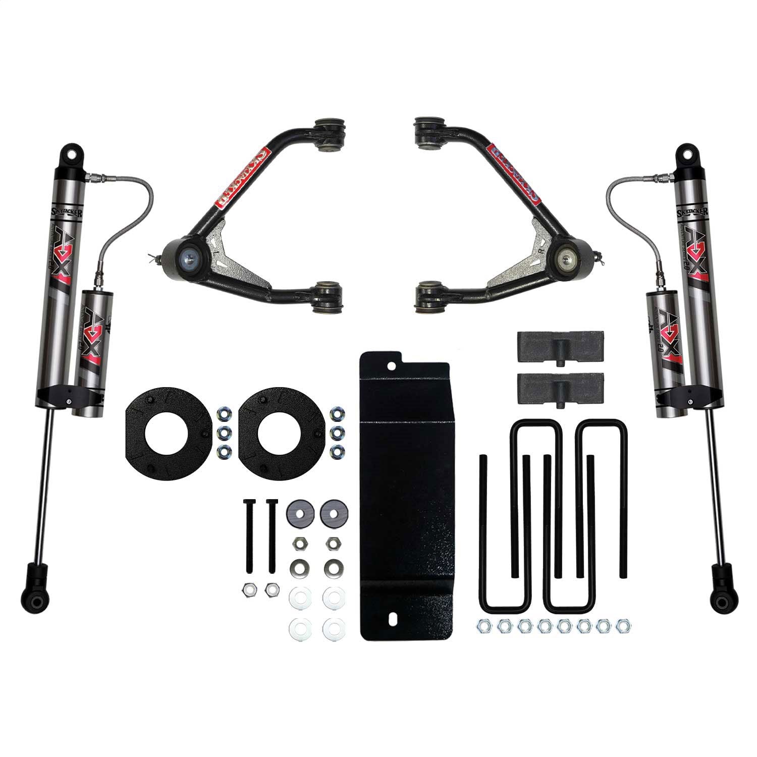 Skyjacker C14350KAX 3.5 in. Suspension Lift Kit With ADX 2.0 Remote Reservoir Shocks. Skyjacker C14350KAX