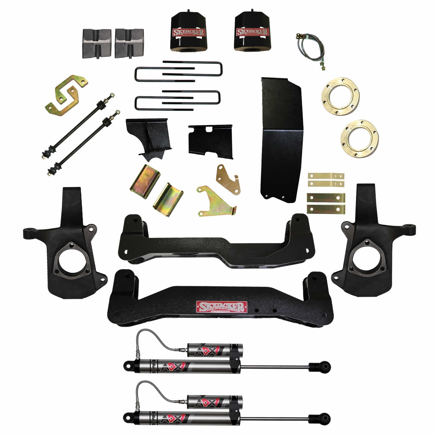 Skyjacker C14660PK-X 6-7 In. Suspension Lift Kit With ADX 2.0 Remote Reservoir Shocks. Skyjacker C14660PK-X