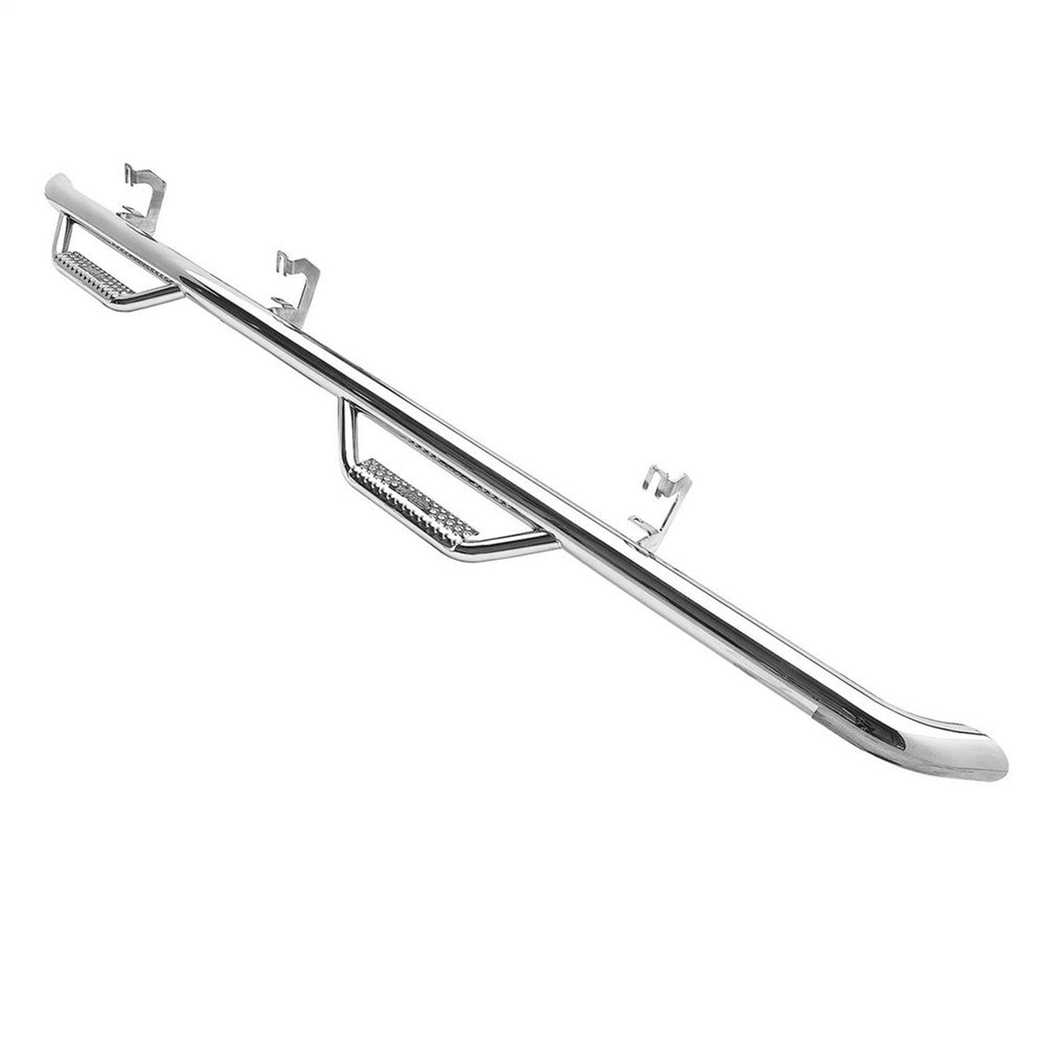 N-Fab Nerf Step Wheel-To-Wheel; Stainless Steel; 4 Step; Smittybilt C1489CC-SS