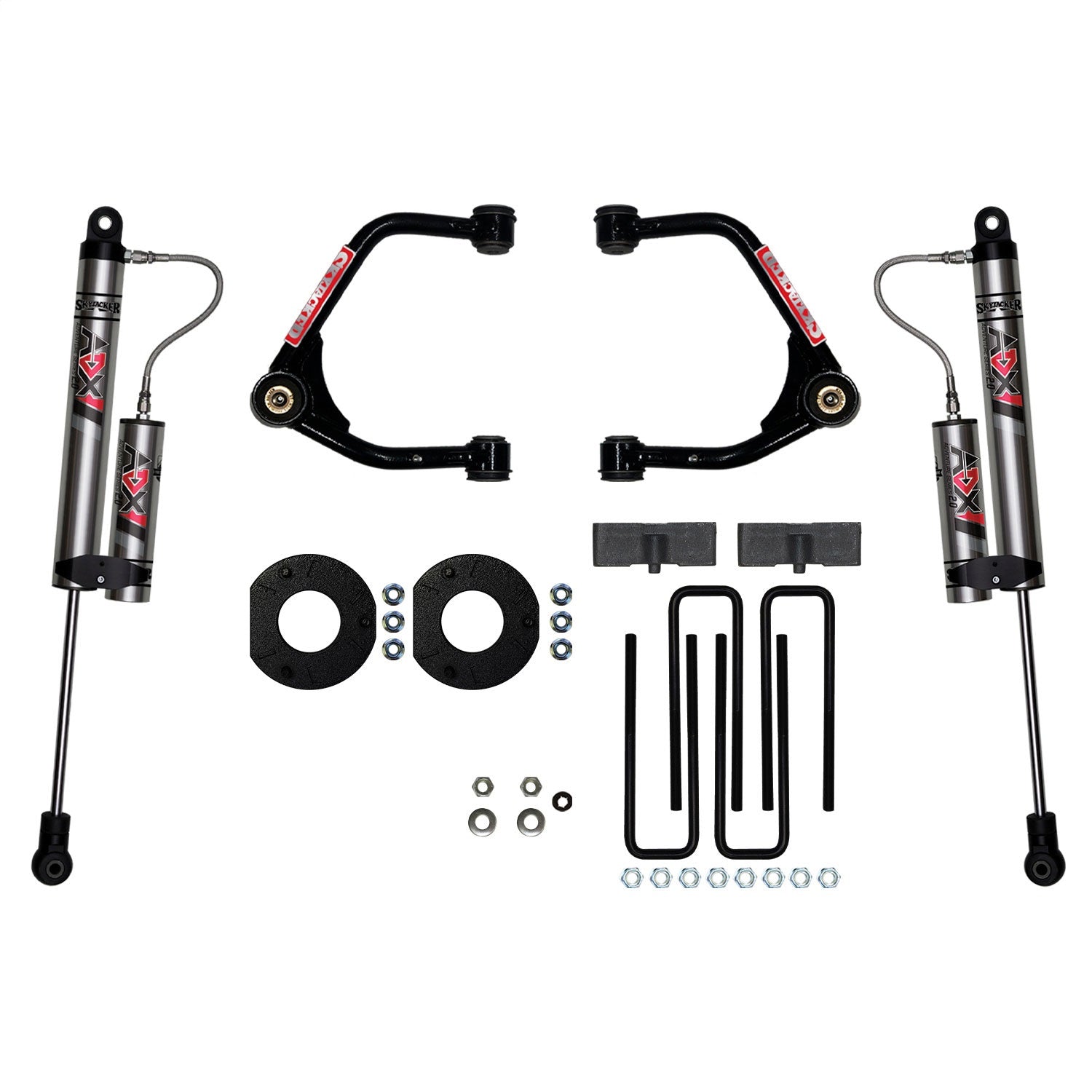 Skyjacker C19350KX 3.5 in. Suspension Lift Kit With ADX 2.0 Remote Reservoir Shocks. Skyjacker C19350KX