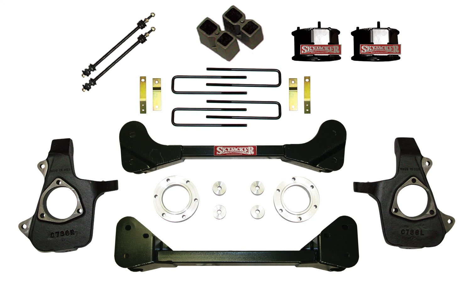 Skyjacker C7360PK-B 4in.KT;07-13 GM1500 SPCR;4BLK Skyjacker C7360PK-B