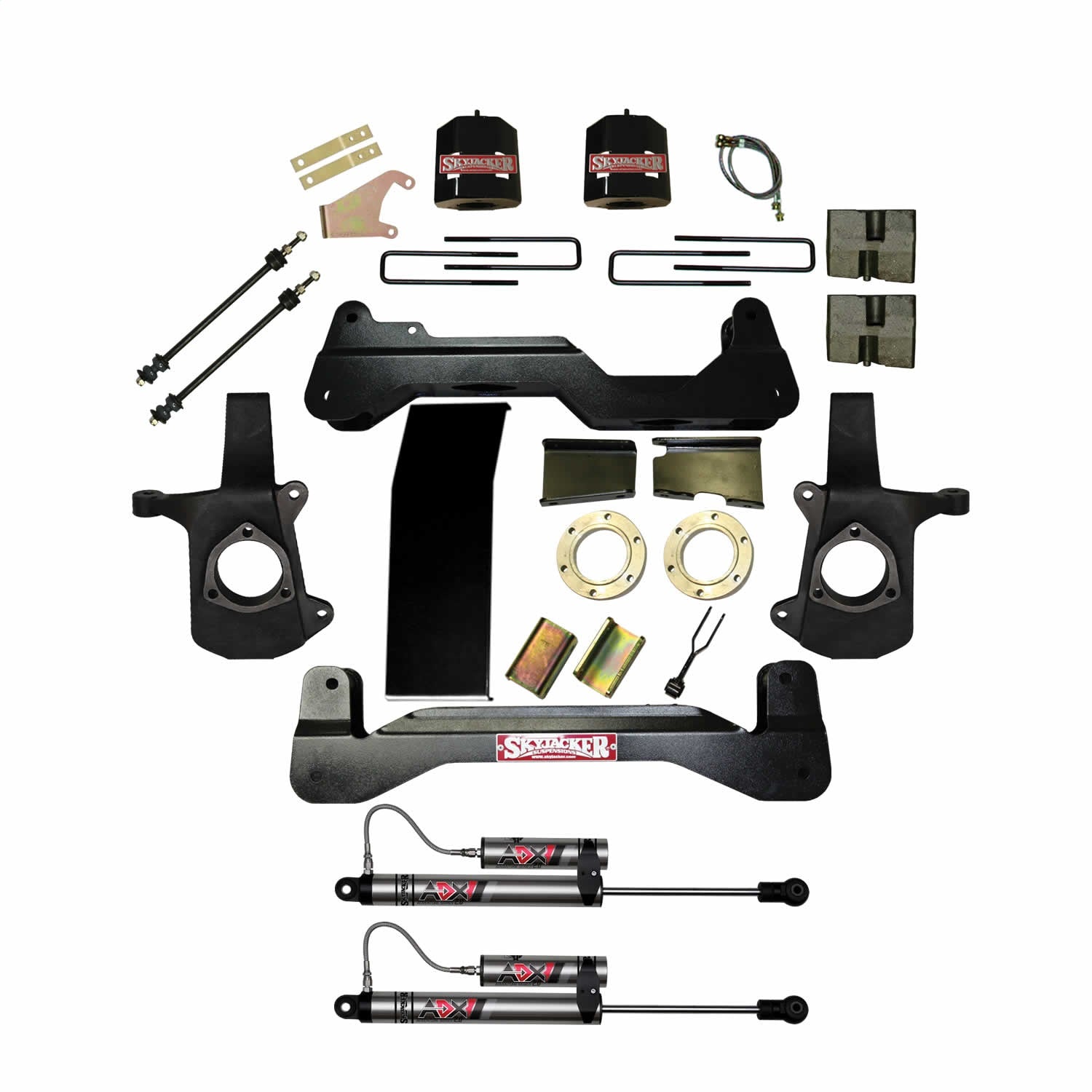 Skyjacker C7660PK-X 6 In. Suspension Lift Kit With ADX 2.0 Remote Reservoir Shocks. Skyjacker C7660PK-X