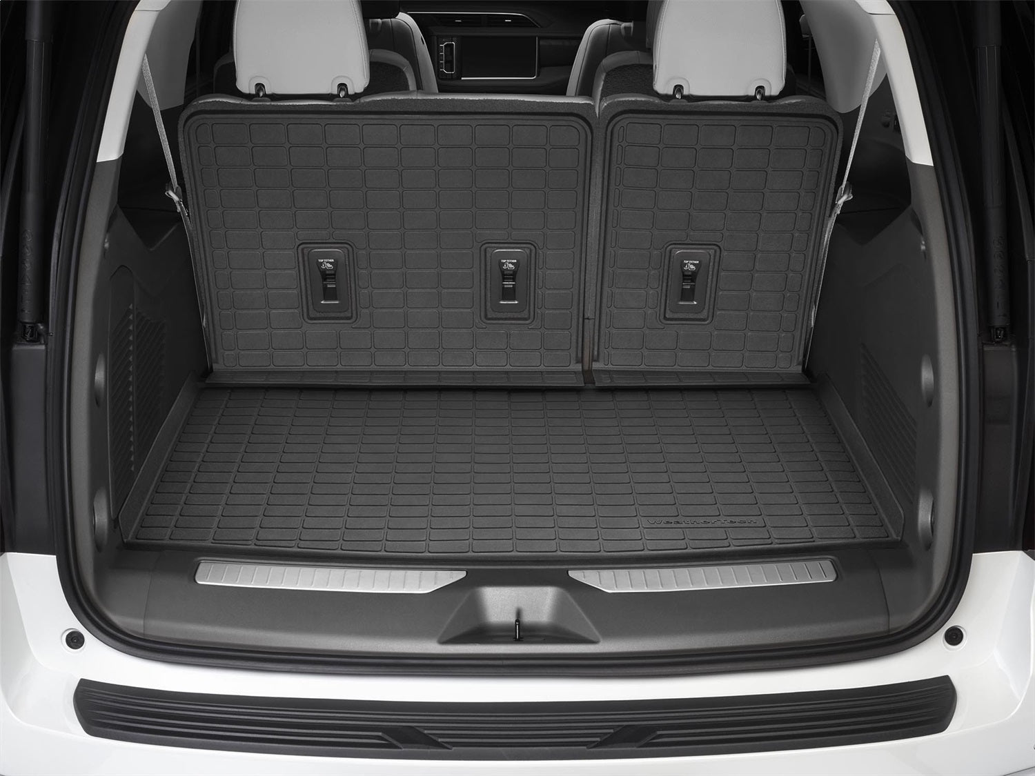 Weathertech 401512IMSK SeatBack Cargo Liner HP w/Bumper Protector; Black; Behind 3rd Row Seating; Weathertech 401512IMSK