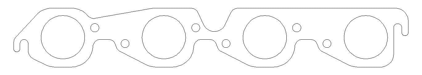 Cometic Gasket Automotive C5349-030 MLS Exhaust Gasket Set BBC w/2.000 Round Port Cometic Gasket Automotive C5349-030