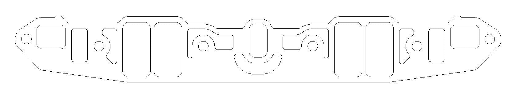 Cometic Gasket Automotive C5624-060 Intake Manifold Gasket Set SBM 318/340/360 Cometic Gasket Automotive C5624-060