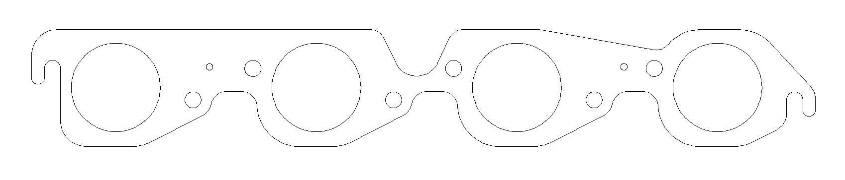 Cometic Gasket Automotive C5996-030 BBC MLS Exhaust Gasket Set 2.130 Round Port Cometic Gasket Automotive C5996-030