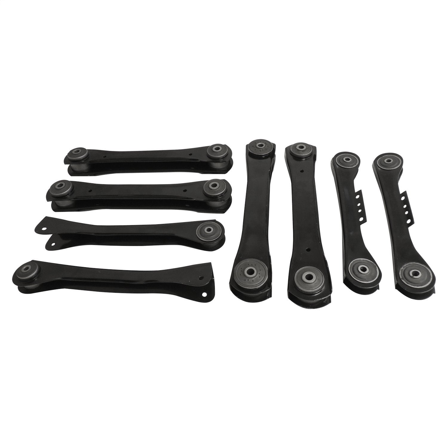 Crown Automotive Jeep Replacement CAK13 Control Arm Kit; Front/Rear; Left/Right; Upper/Lower; Steel; Rubber; Black; Crown Automotive Jeep Replacement CAK13