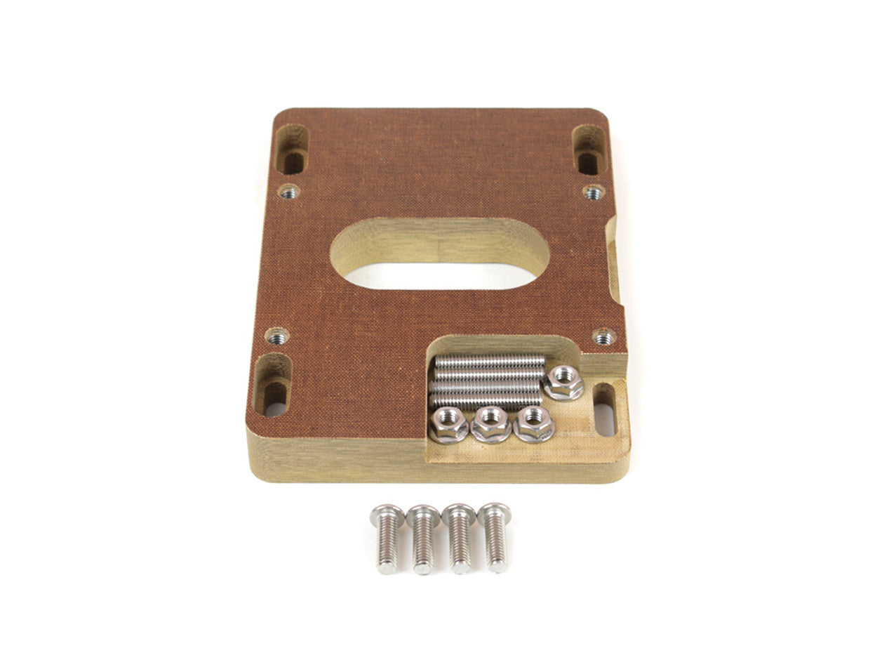 Canton 85-060S Carb Adapter 4bbl to 2bb Holley 1in Phenolic Canton 85-060S