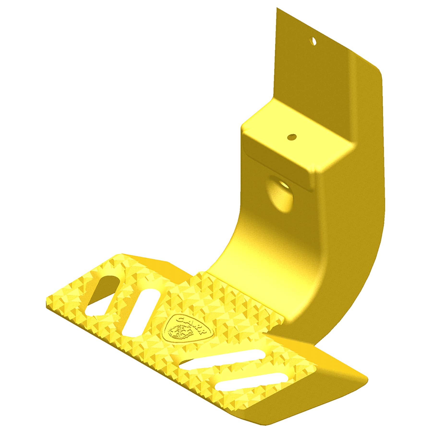 Carr 140107-1 MAXno-drill Side Step - (Step Surf NOT Illuminated) - XP7 Safety Yellow Powder Coat - (Single) Carr 140107-1