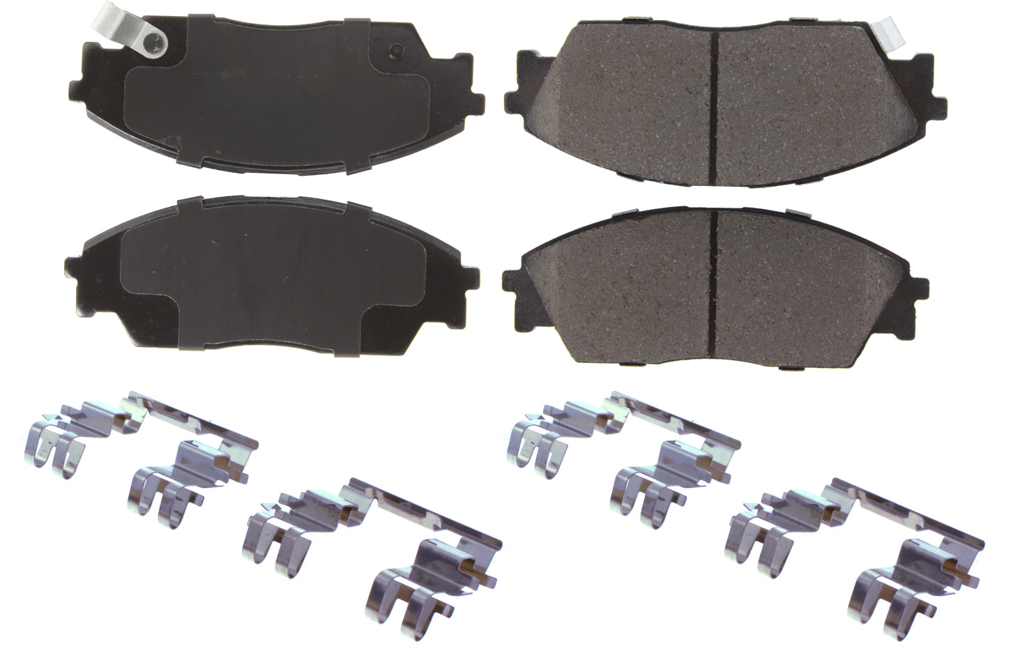 Centric Parts 105.0373 Posi-Quiet Ceramic Brake Pads with Shims and Har Centric Parts 105.0373
